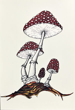 Ink and Watercolour Art