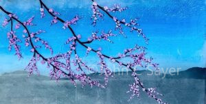 Blossoms on Blue